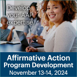 Affirmative Action Program Development; November 13-14, 2023