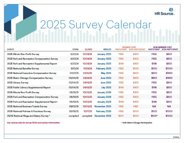 2025 Survey Calendar image