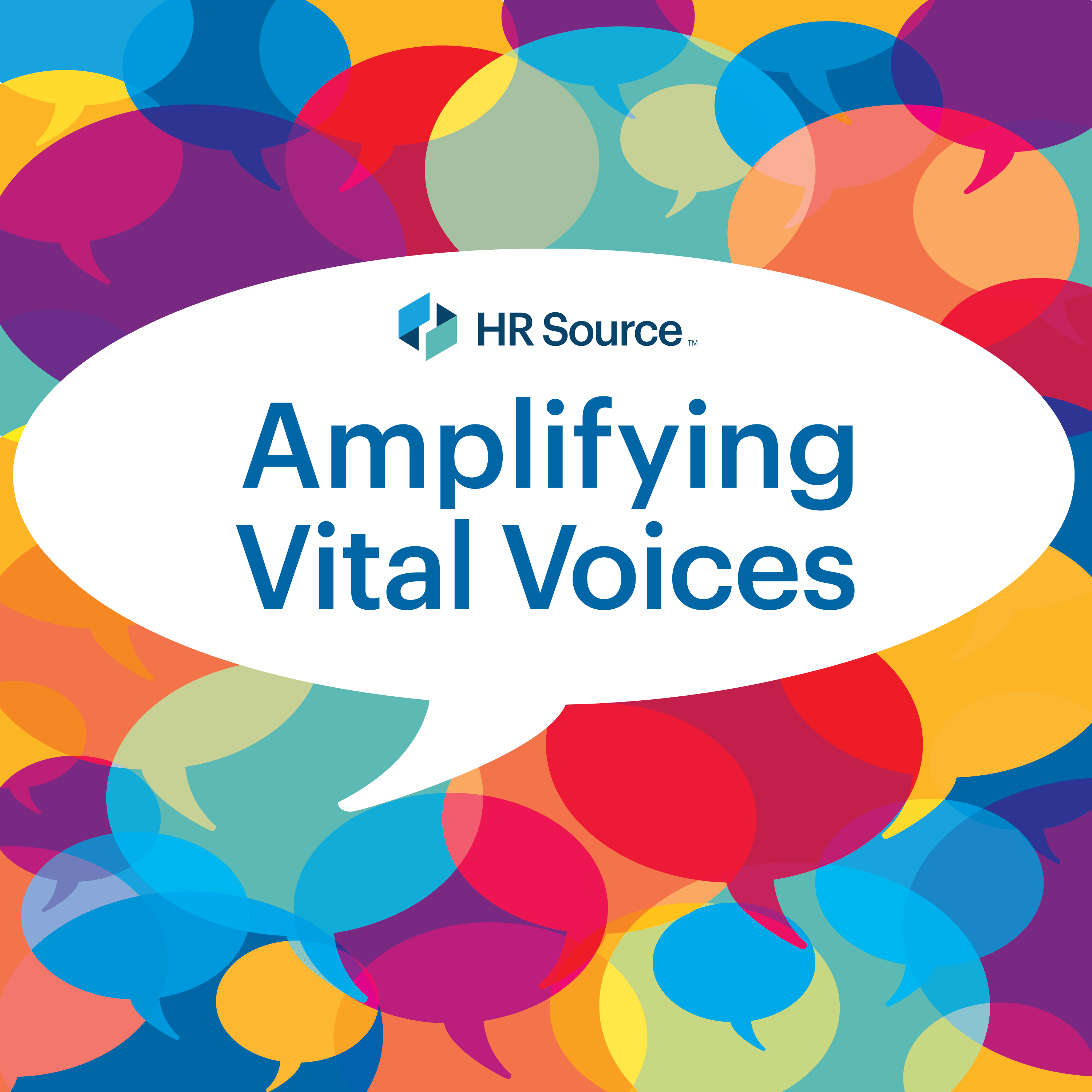 HR Source Amplifying Vital Voices Podcast branding